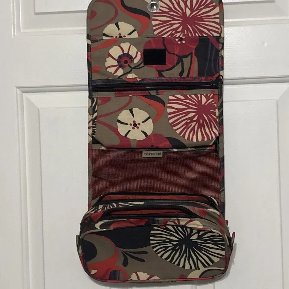REISENTHEL Hanging Travel Toiletry Cosmetic Organizer Bag Floral